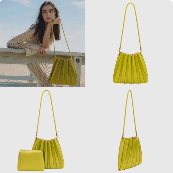 Melie Bianco Handbags - NWT Melie Bianco Pleated Carrie Bag